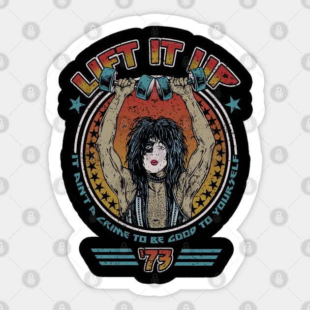 LIFT IT UP Sticker by joeyjamesartworx